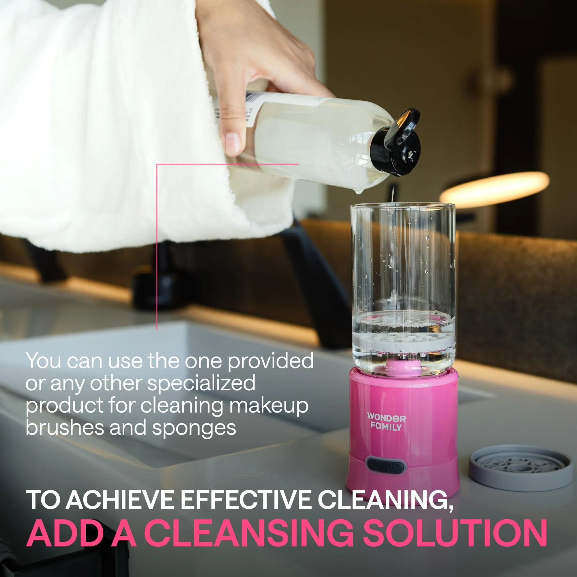 2-in-1 Electric Makeup Brush Cleaner Machine - Clean and Dry Makeup Brushes & Tools & Sponges Automatically - Makeup Brush Dryer & Makeup Brush Washer Combined - Make Up Brush Cleaner Cleanser Machine