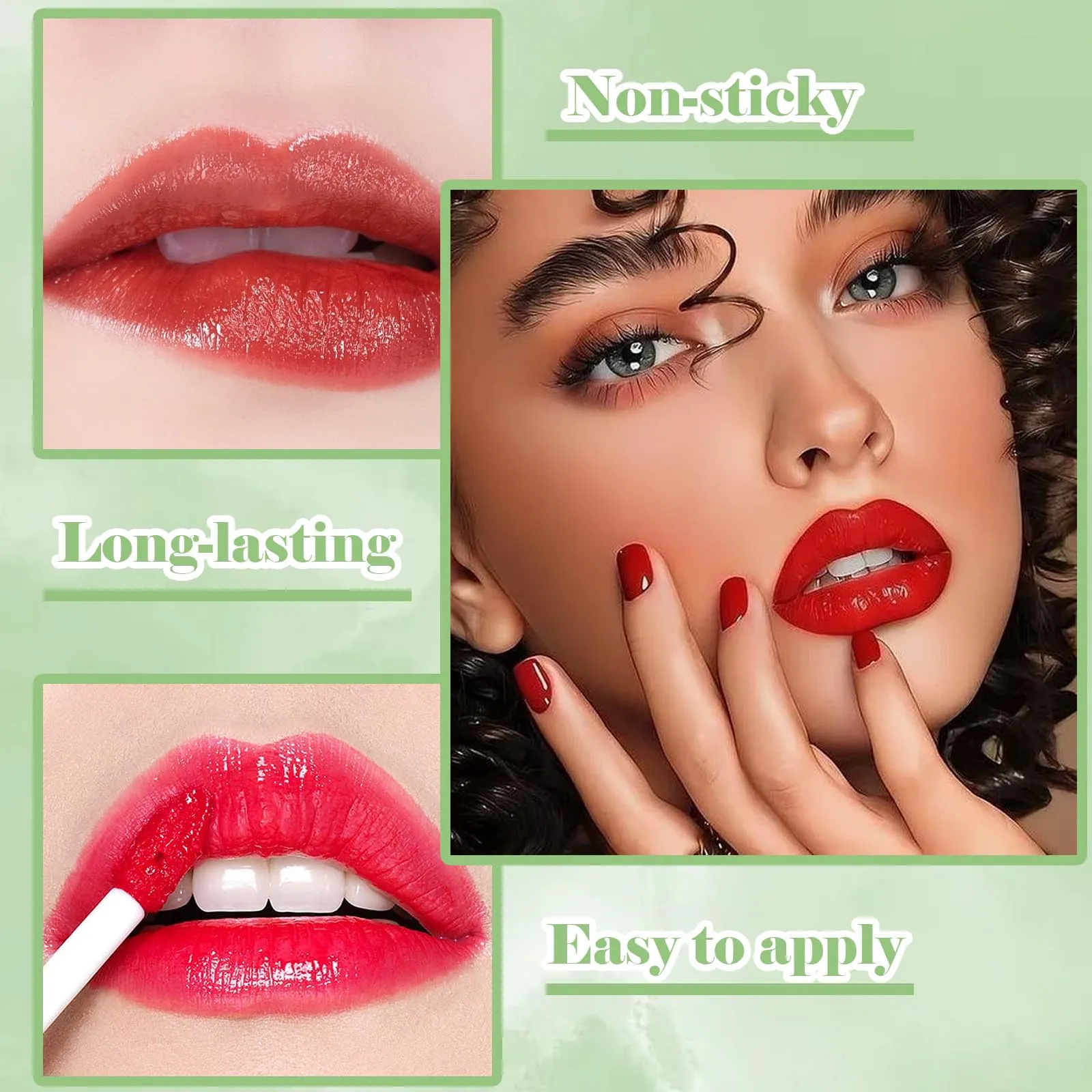 6 Colors Lip Tint Stain Set, Korean Lip Tint Moisturizing Mini Liquid Lipstick, Plumping Lip Gloss Lip Balm Tinted, Long Lasting Waterproof Lip Stain