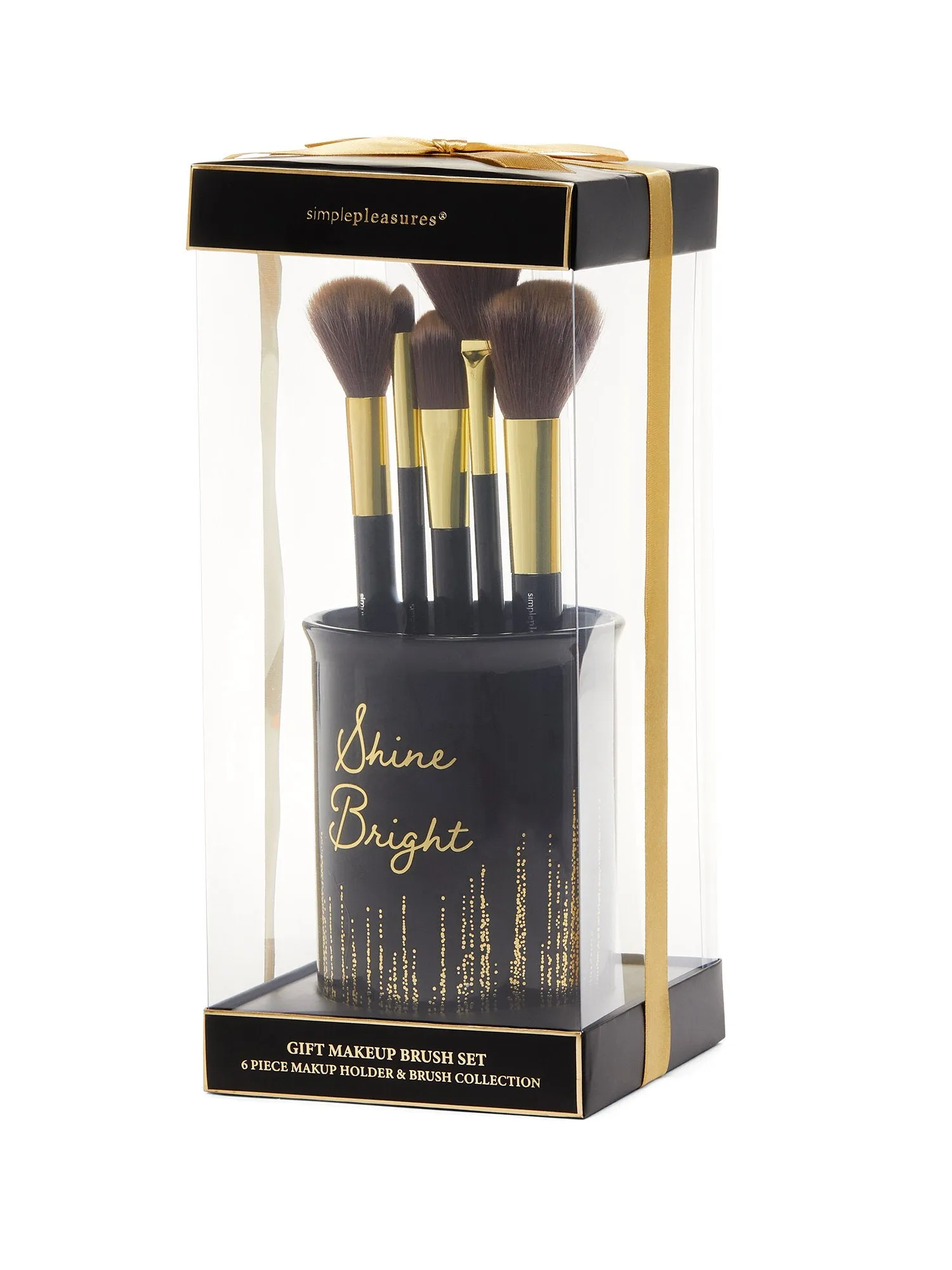 6-Piece Shine Brush & Holder Set