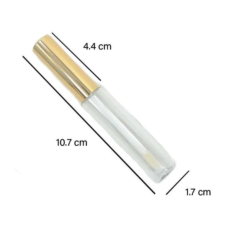 8ml Gold Lip Gloss Tubes
