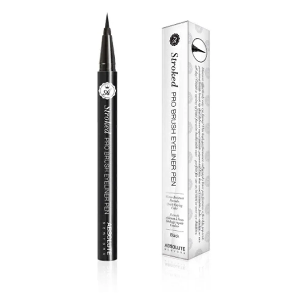 ABSOLUTE Stroked Pro Brush Eyeliner Pen - Black (DC)