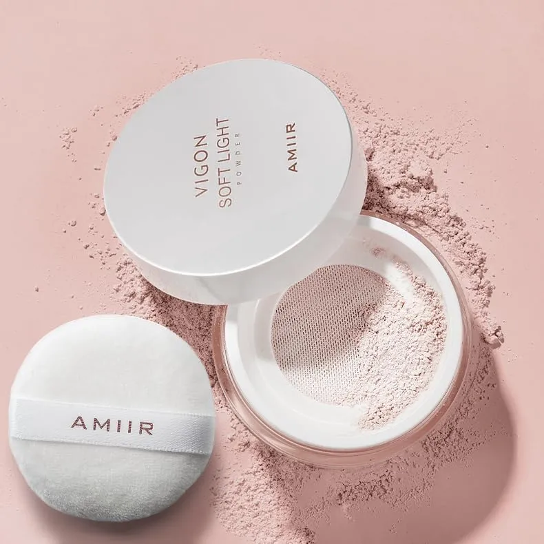 AMIIR Loose Setting Powder Makeup for Face - Talc-Free, Mattifying, Translucent Finish, Oil Control, Crease-Resistant, Perfect for Makeup Setting & Smoothing Pores on Oily Skin (#01 Fair Ivory)