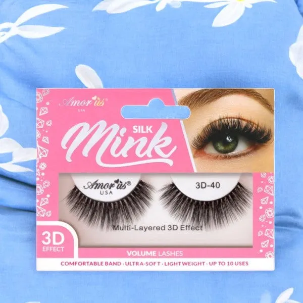 Amor Us Silk Mink Volume Lashes 3D Effect 3D-40