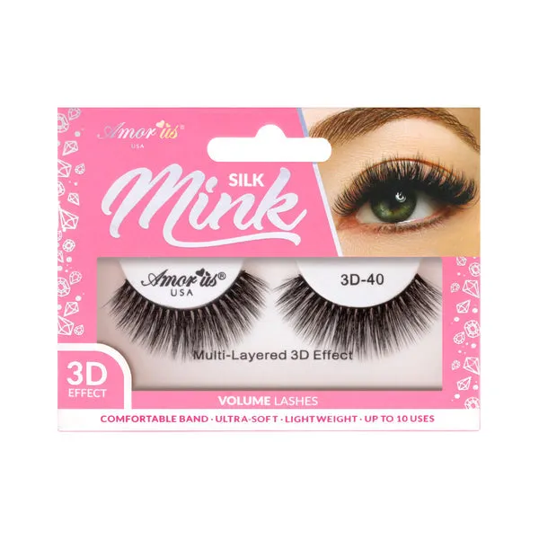 Amor Us Silk Mink Volume Lashes 3D Effect 3D-40