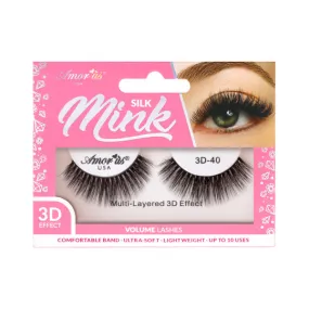 Amor Us Silk Mink Volume Lashes 3D Effect 3D-40
