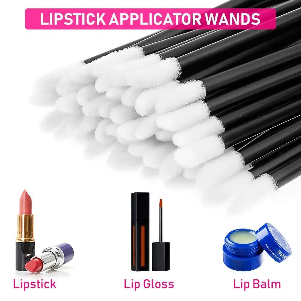 Audab Makeup Mixing Palette with 350PCS Disposable Makeup Applicators Brushes Includes Disposable Mascara Wands, Lip Wands, Spatula,Eyelash Brushes,Eyeliner Brushes for Makeup Artist Supplies