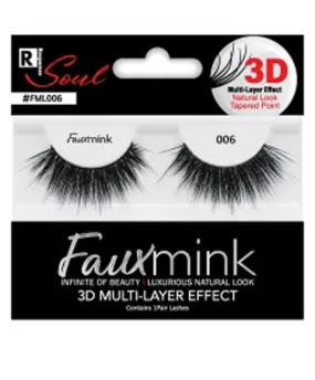 Bee Sales Response Soul Faux Mink 3D Effect Eyelash Black 006