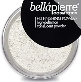 bellapierre HD Finishing Powder | High-Definition Setting Powder | Silky Shine-Free Matte Finish | Lightweight Gentle Formula | Non-Toxic and Paraben Free | Mica Makeup (Translucent)