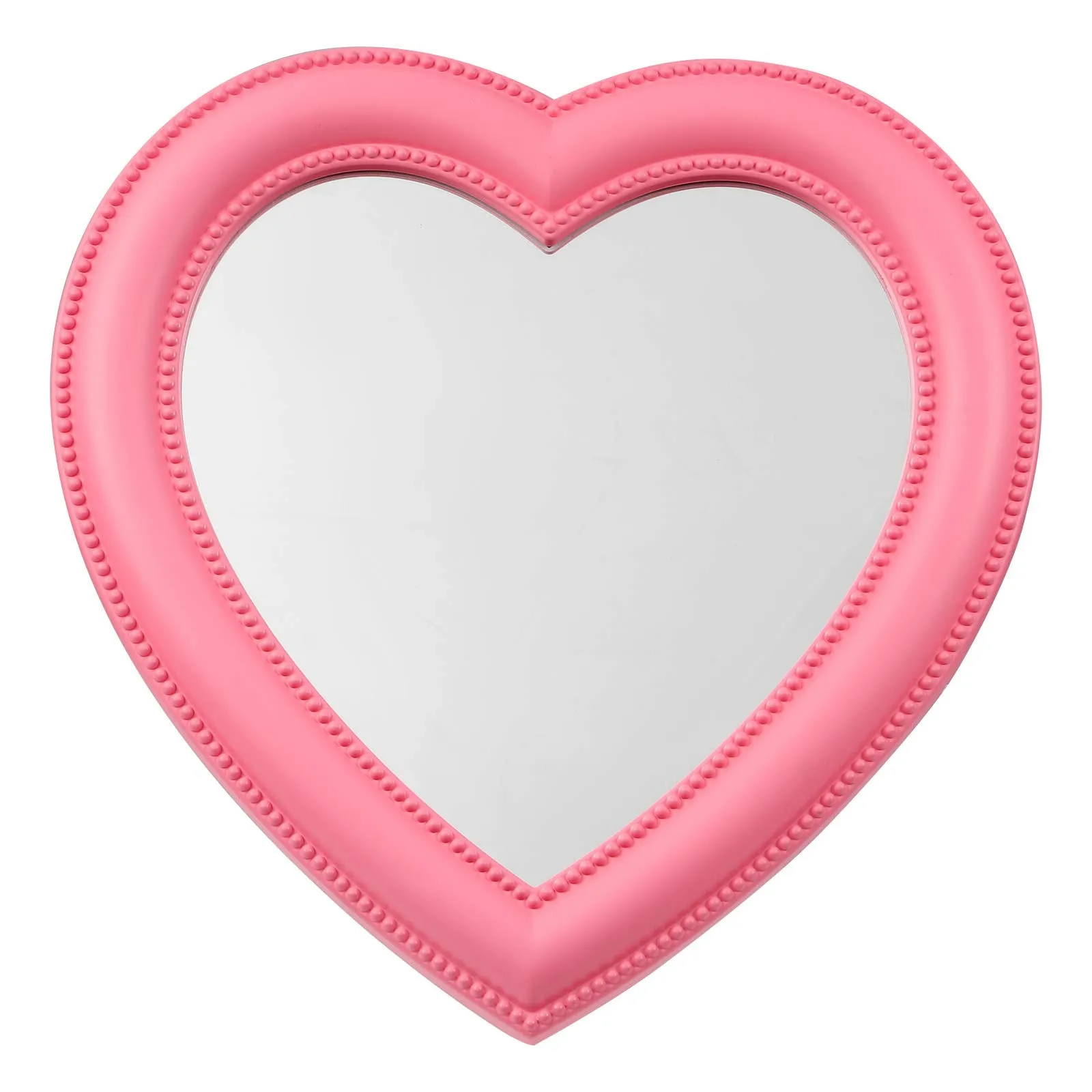 BESPORTBLE 10- Inch Heart Shaped Mirror Tabletop Vanity Makeup Mirror Makeup Mirror Cosmetic Mirror Desktop Mirror Wall Hanging Mirror
