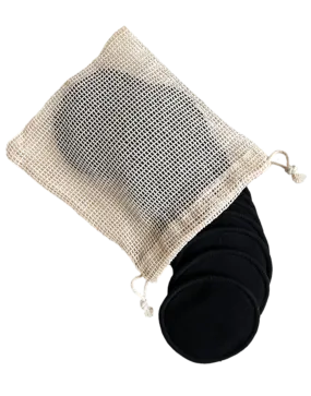 Black Reusable Facial Pads