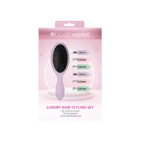 Brush Works Luxury Purple Hair Styling Set