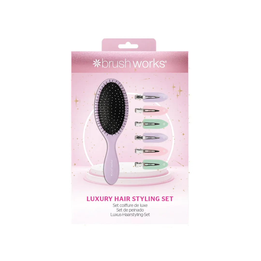 Brush Works Luxury Purple Hair Styling Set