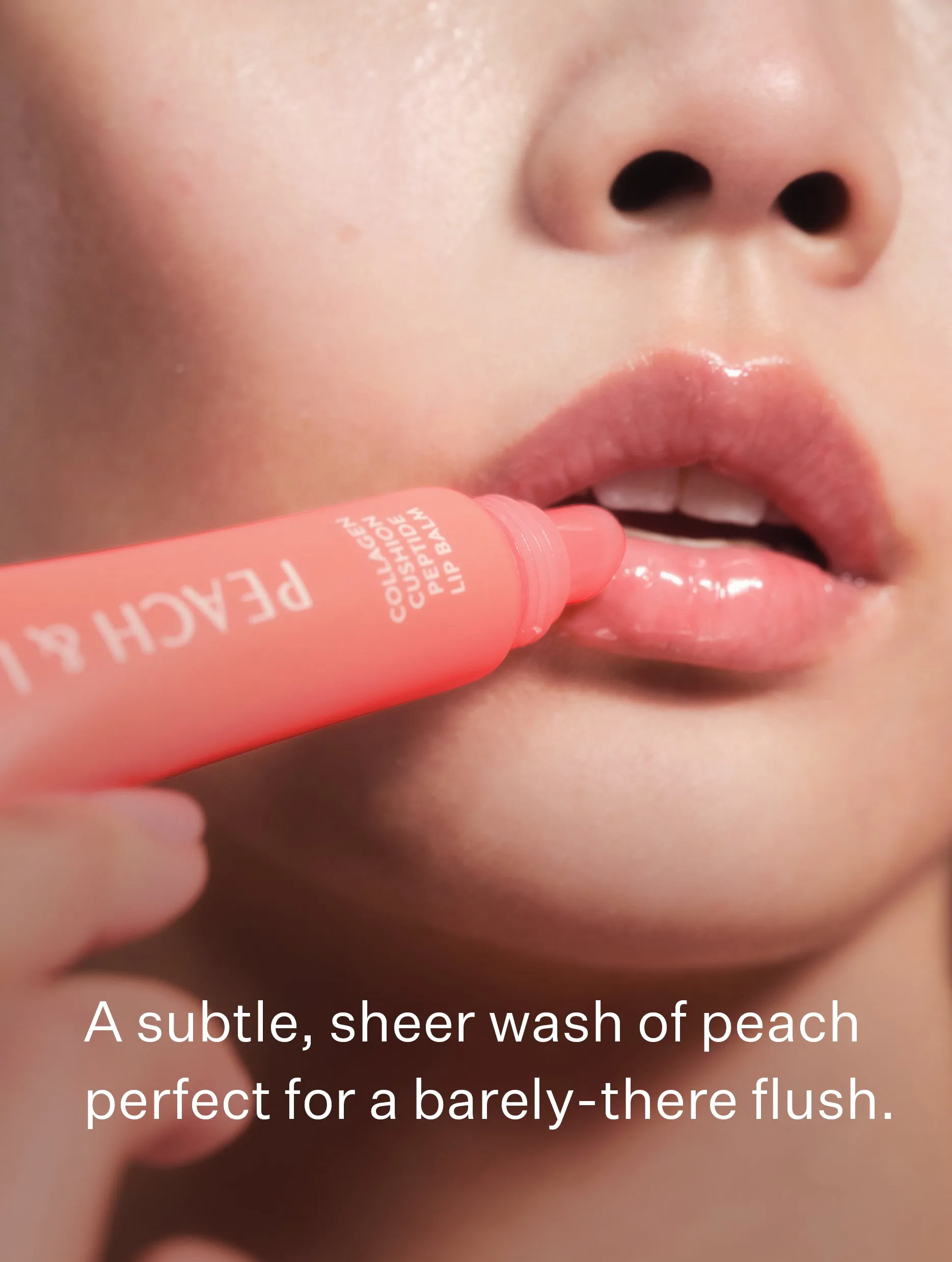 Collagen Cushion Peptide Lip Balm - Sheer Peach