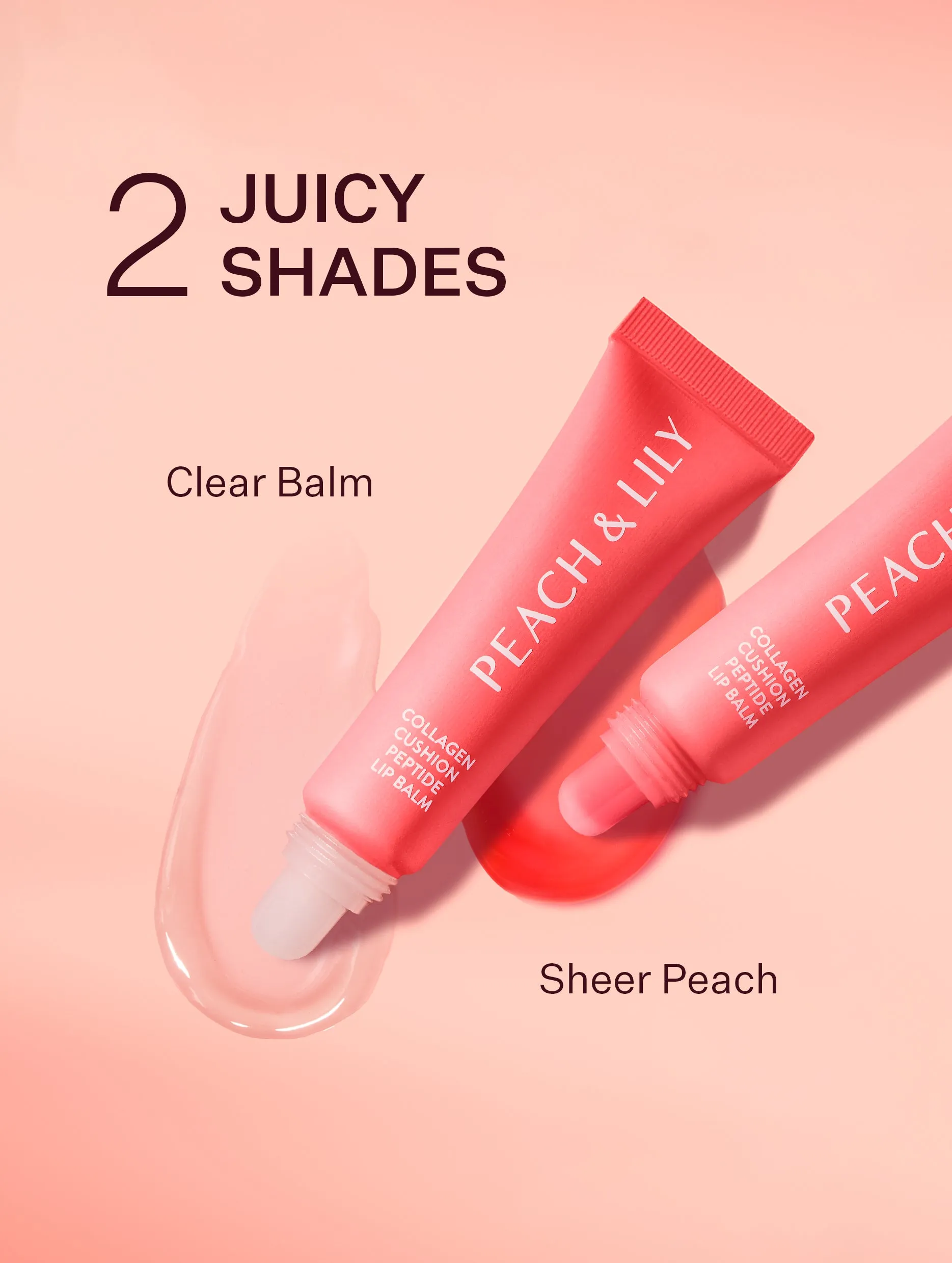 Collagen Cushion Peptide Lip Balm - Sheer Peach
