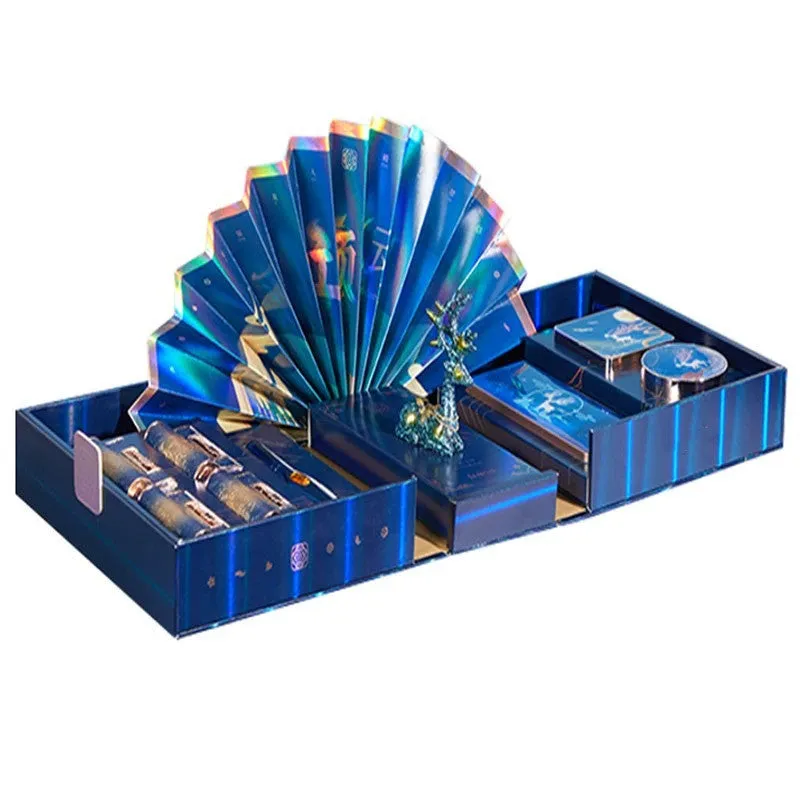 Concentric Lock Lipstick Paper Carving Style Makeup Gift Box