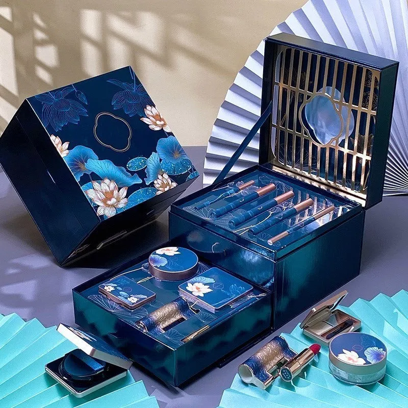Concentric Lock Lipstick Paper Carving Style Makeup Gift Box