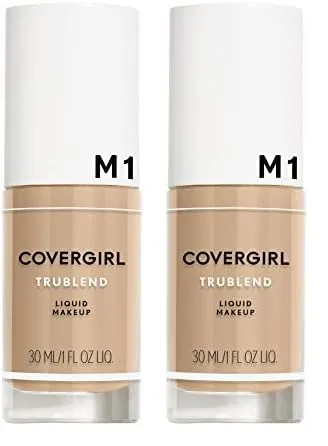COVERGIRL Trublend Liquid Makeup Natural Beige M1 1 Fl Oz, 1.000-Fluid Ounce (Pack of 2)