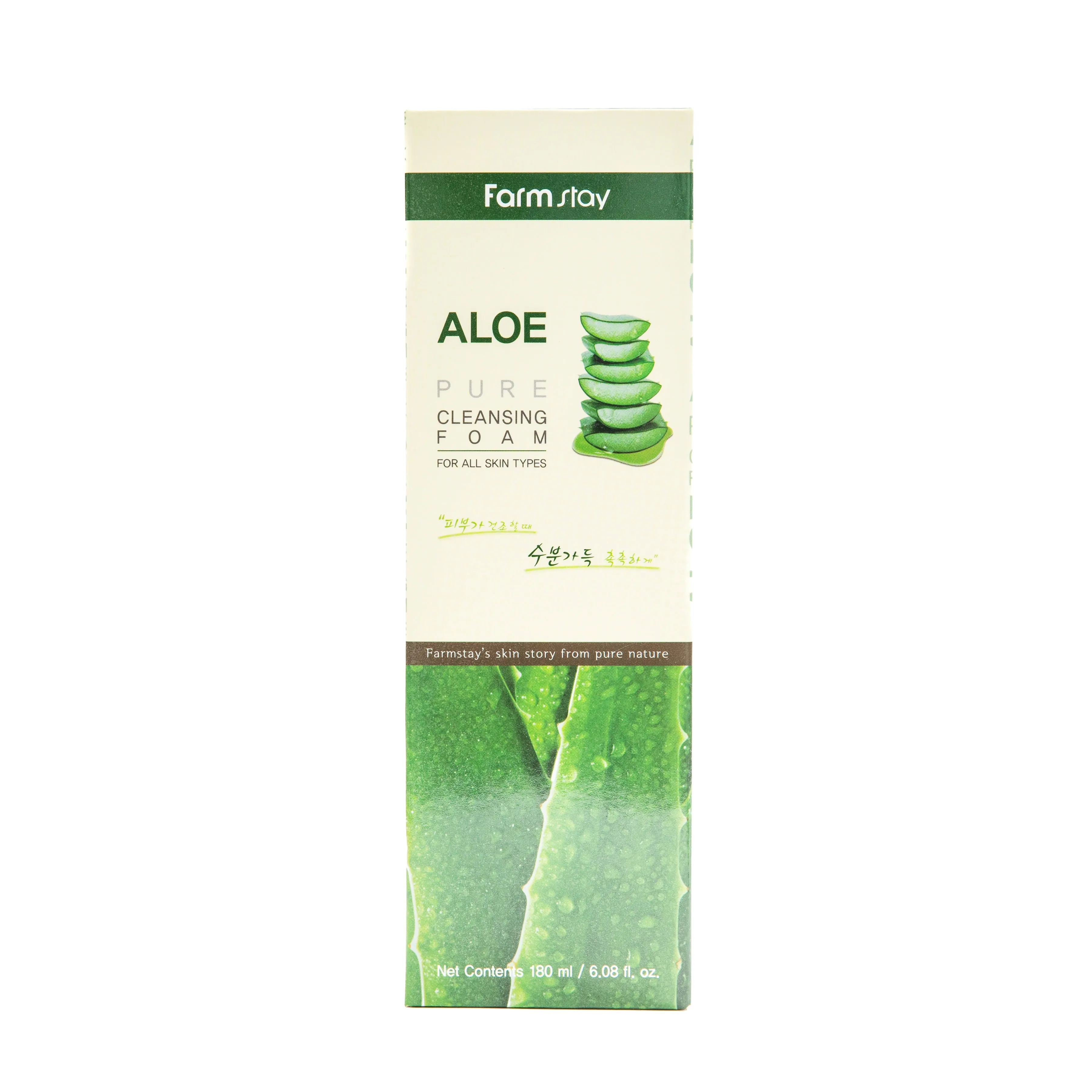 Farm Stay Aloe Pure Cleansing Foam For All Skin Types 180ml
