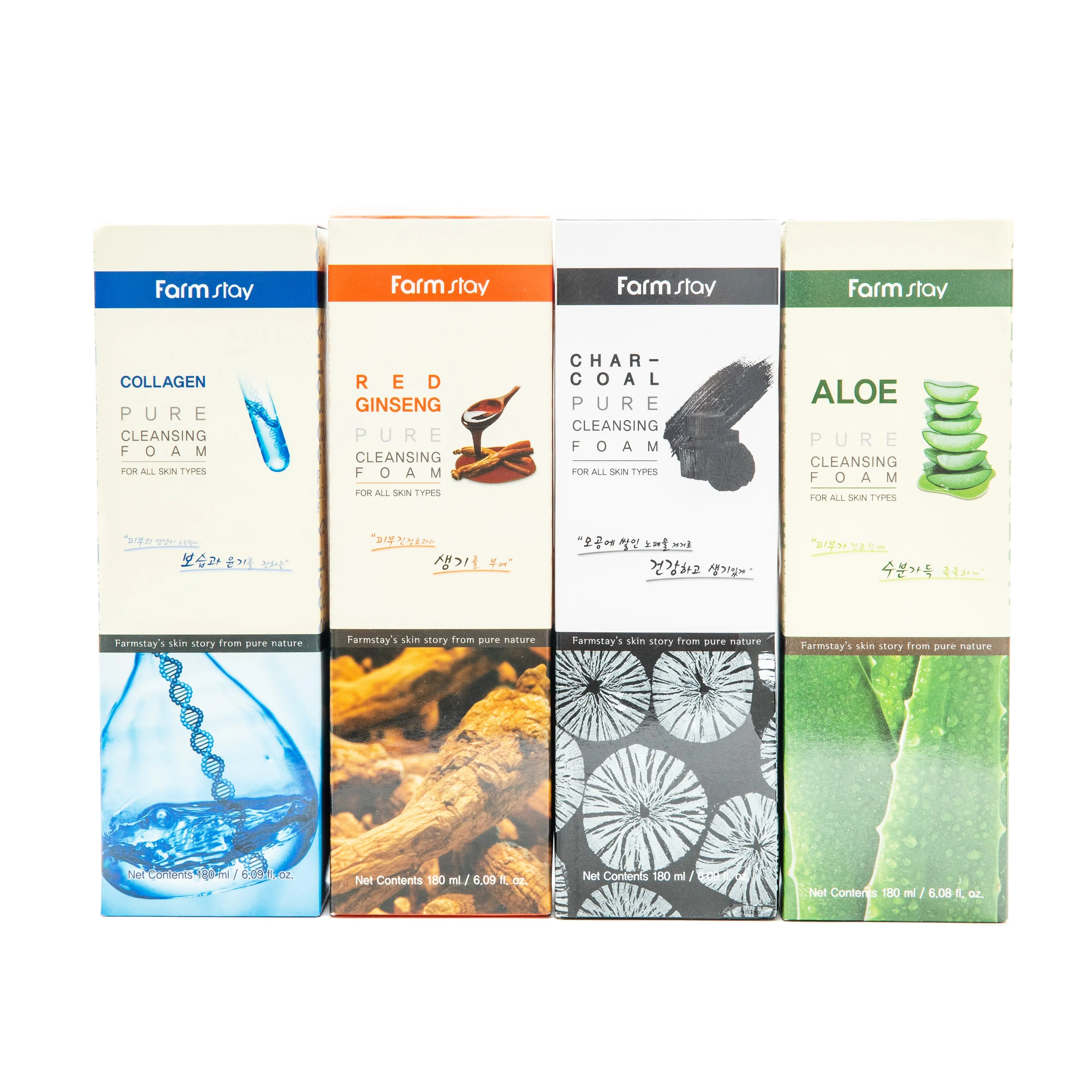 Farm Stay Aloe Pure Cleansing Foam For All Skin Types 180ml