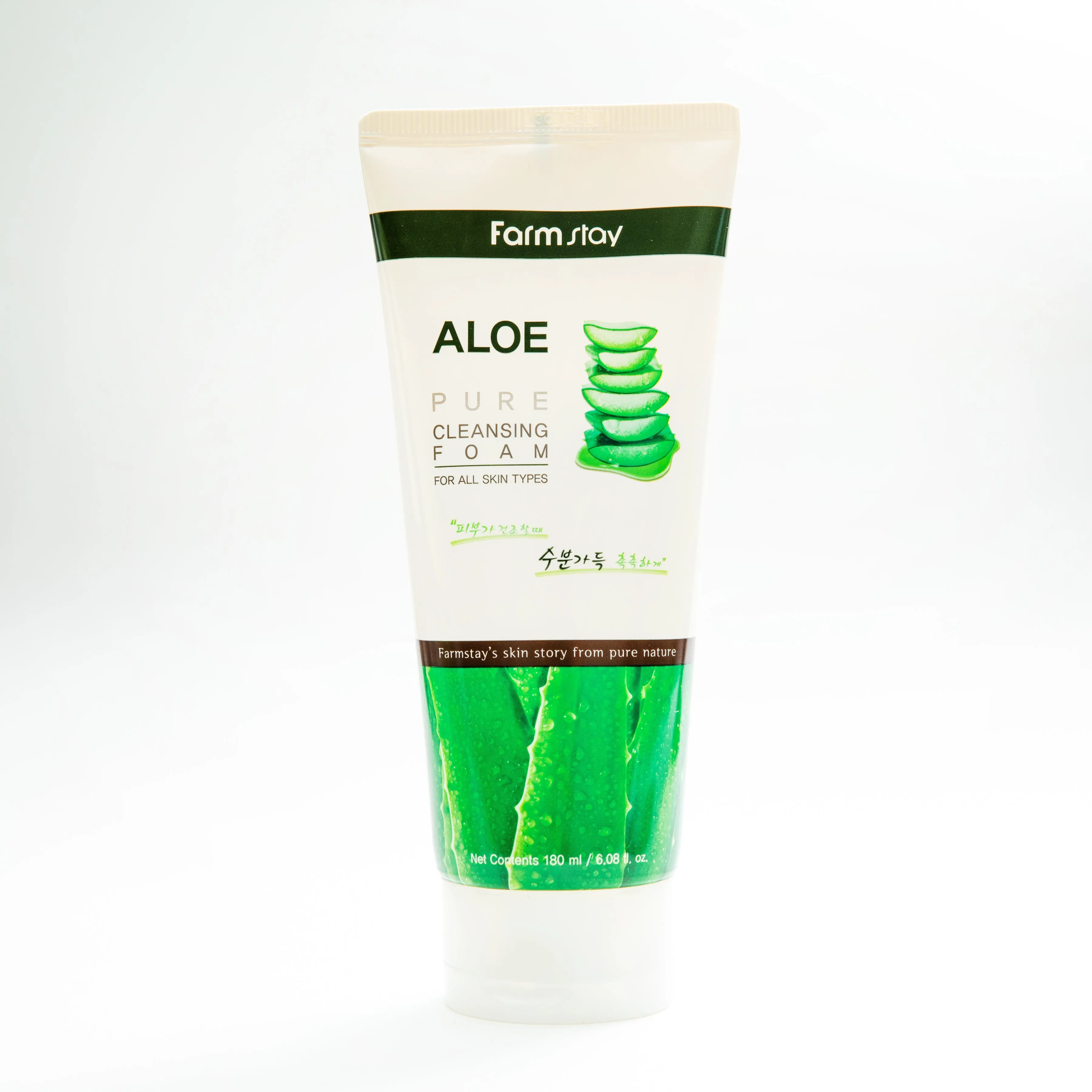 Farm Stay Aloe Pure Cleansing Foam For All Skin Types 180ml