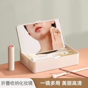 FaSoLa Foldable Storage Makeup Mirror - White