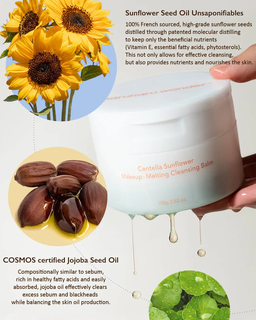 haruharu wonder Centella Sunflower Makeup-Melting Cleansing Balm