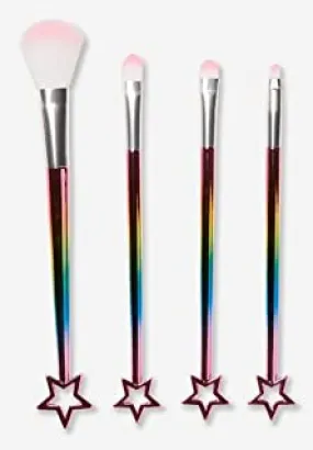 Justice Girls just shine, be bright, be you cosmetic brush set (includes four Brushes)