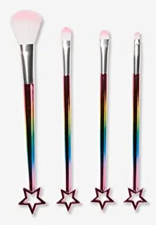 Justice Girls just shine, be bright, be you cosmetic brush set (includes four Brushes)