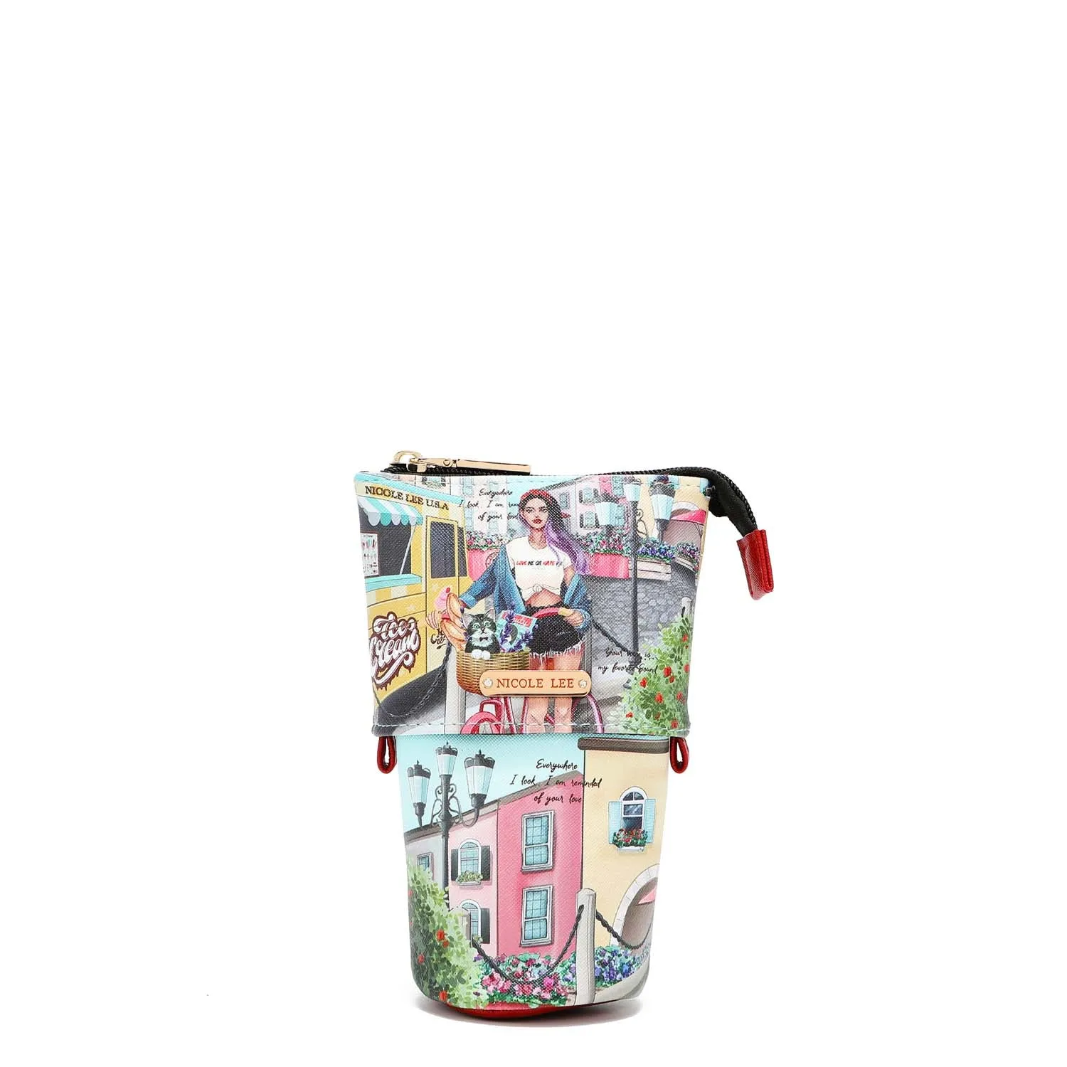 LAYERED MAKEUP BRUSH HOLDER