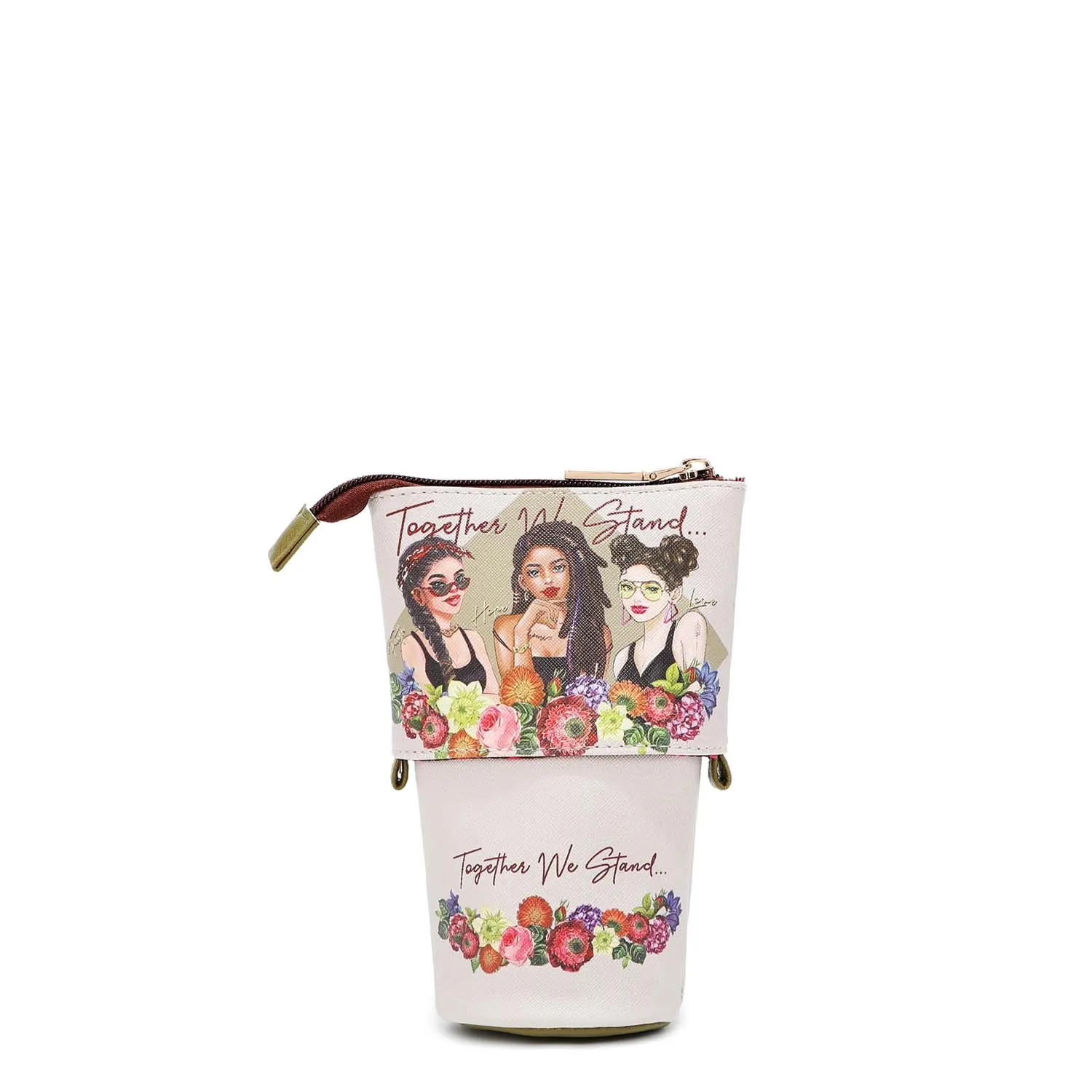 LAYERED MAKEUP BRUSH HOLDER