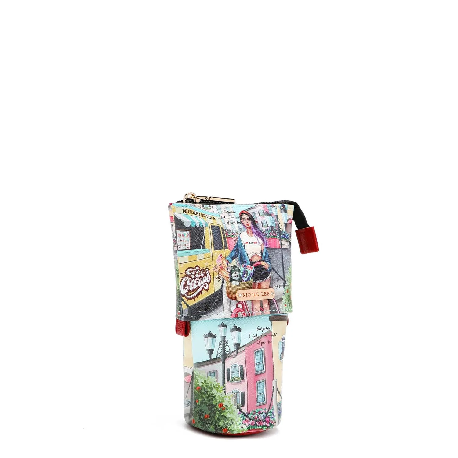 LAYERED MAKEUP BRUSH HOLDER