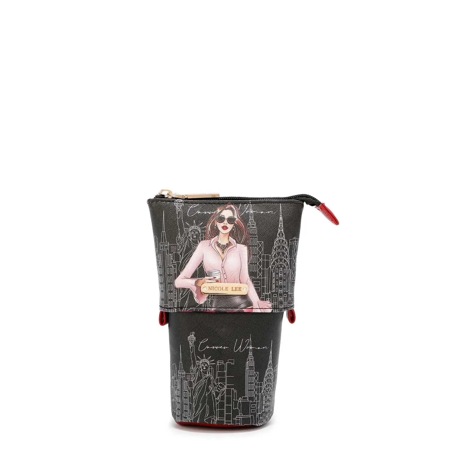 LAYERED MAKEUP BRUSH HOLDER