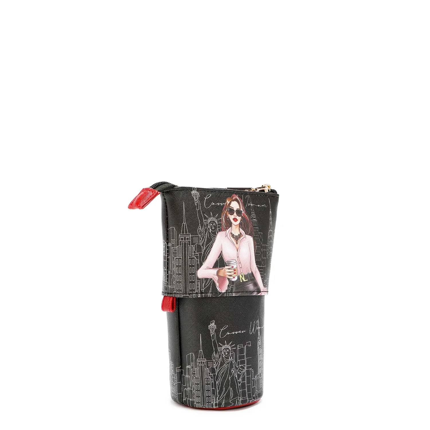 LAYERED MAKEUP BRUSH HOLDER