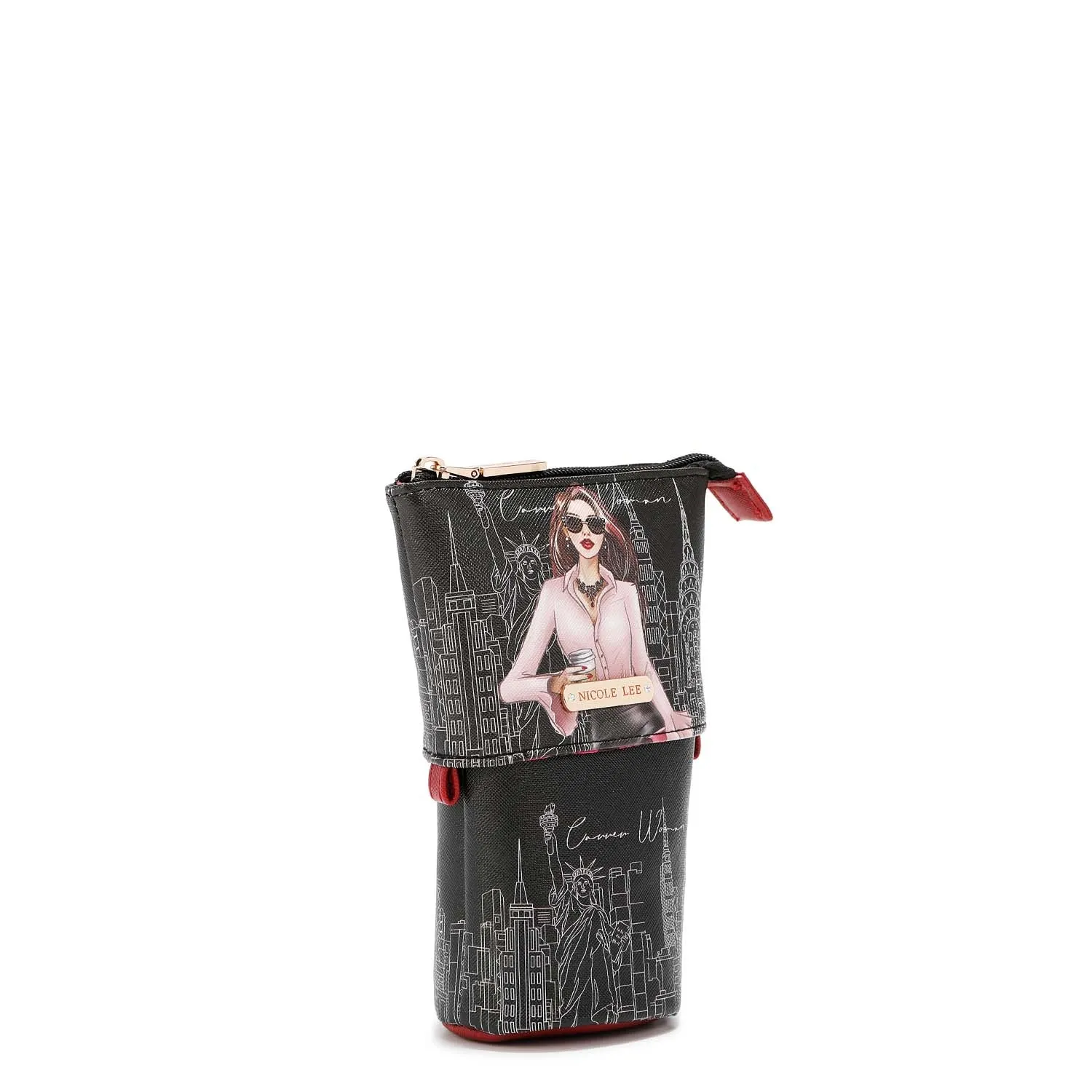 LAYERED MAKEUP BRUSH HOLDER