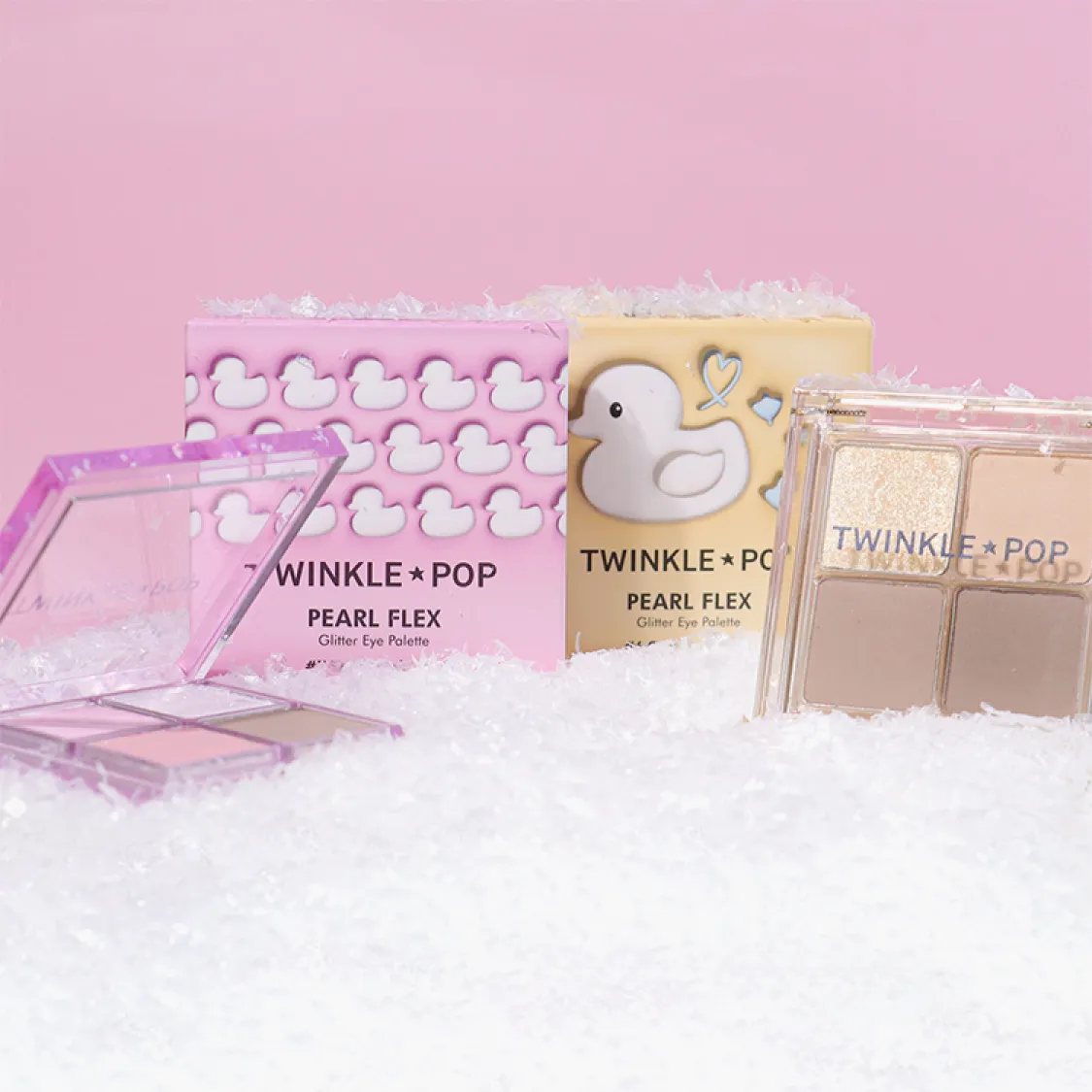 [Limited] twinkle pop Pearl Flex Glitter Eye Palette (2 colors); 0.18oz / 5g