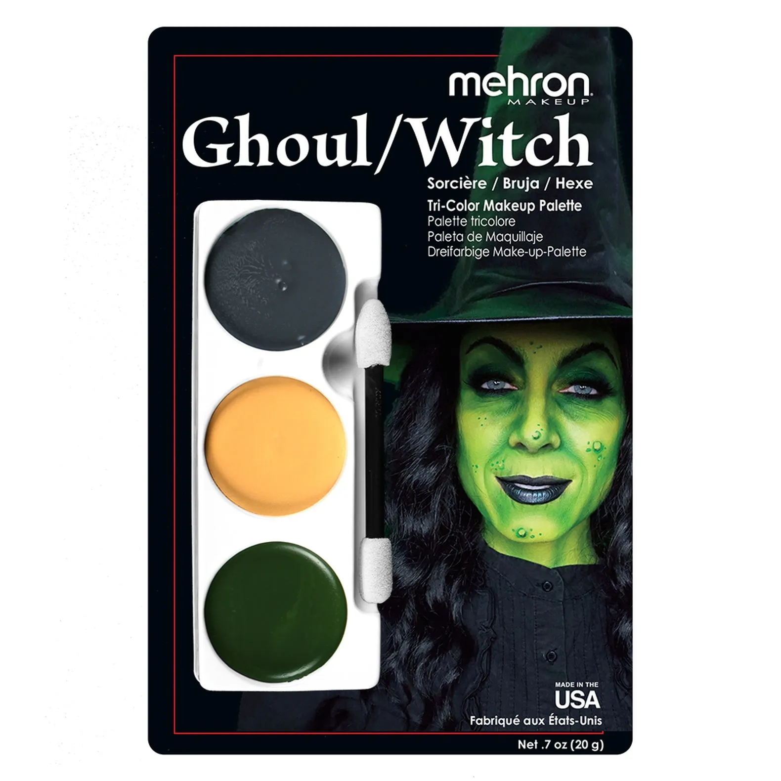 Mehron Witch Tri Colour Make Up Palette