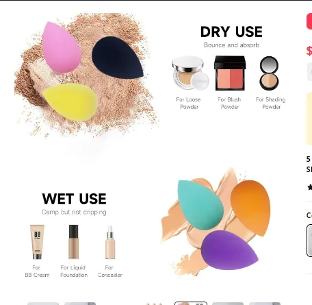 Mini Makeup Sponge 5PCS