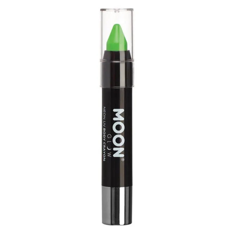 Moon Glow Pastel Neon UV Body Crayons, Pastel Green
