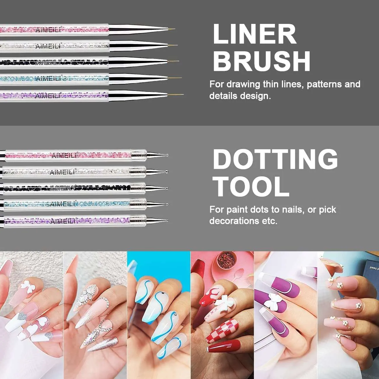 Nail Art Liner Dual-ended Brushes