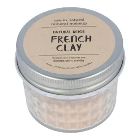 Natural Beige French Clay in Glass Jar 50g