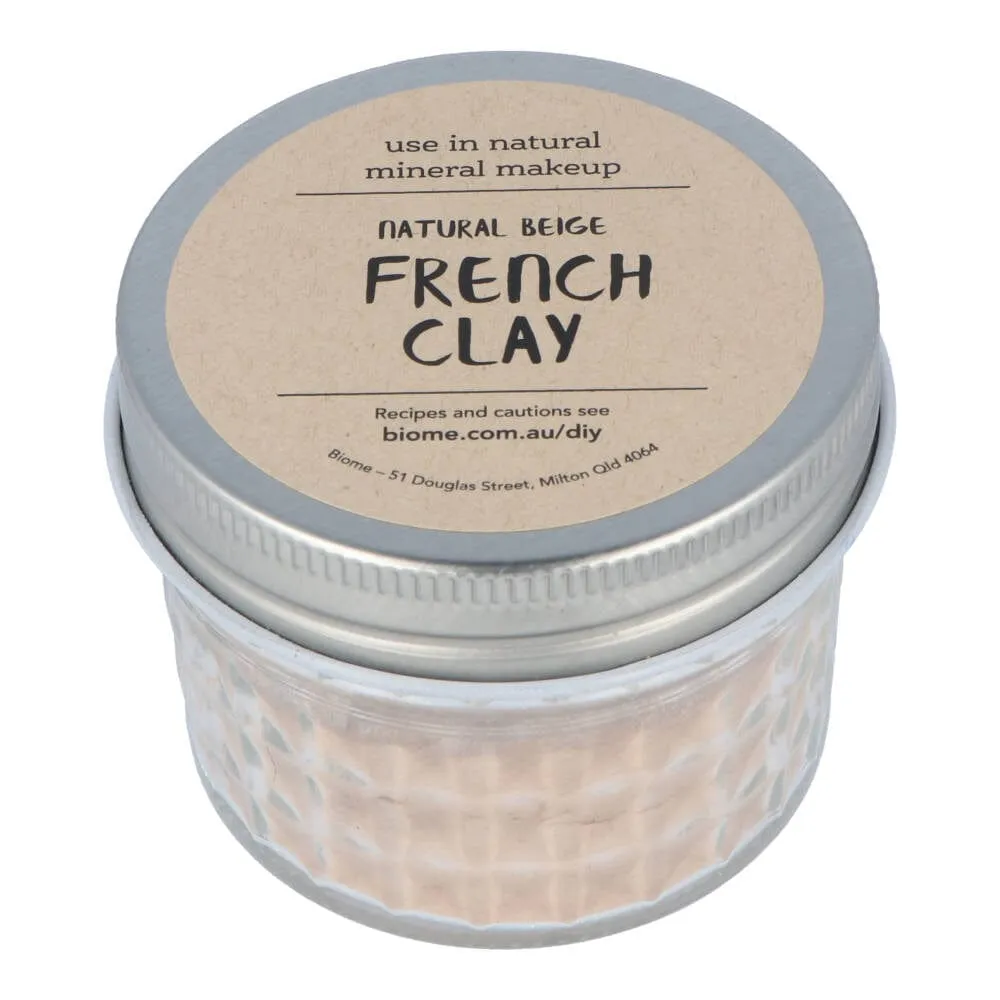 Natural Beige French Clay in Glass Jar 50g