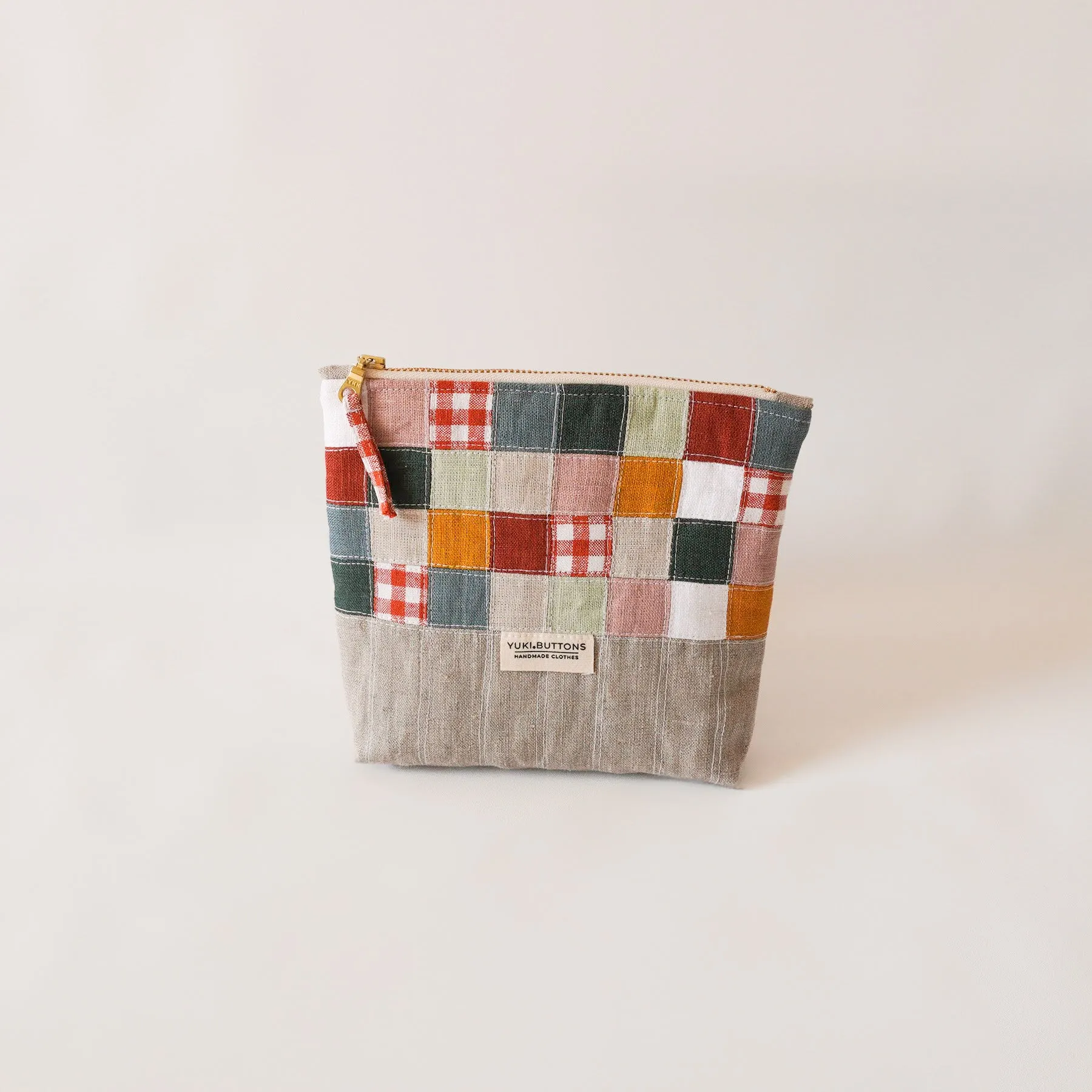 PATCHWORK ZIPPER POUCH No. 2
