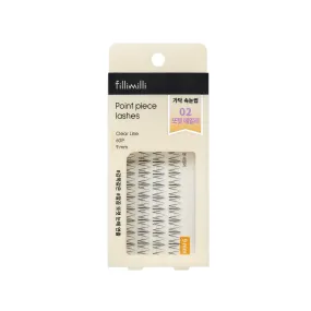 Point Piece Lashes 02 Clear Daily (9mm) 60pcs
