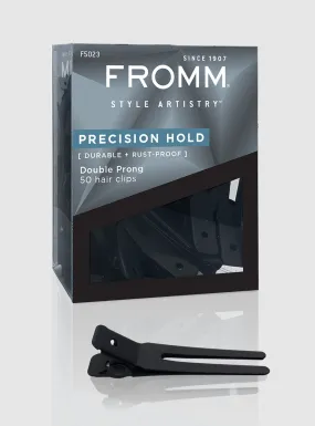 Precision Hold Double Prong Hair Clips 50-Pack