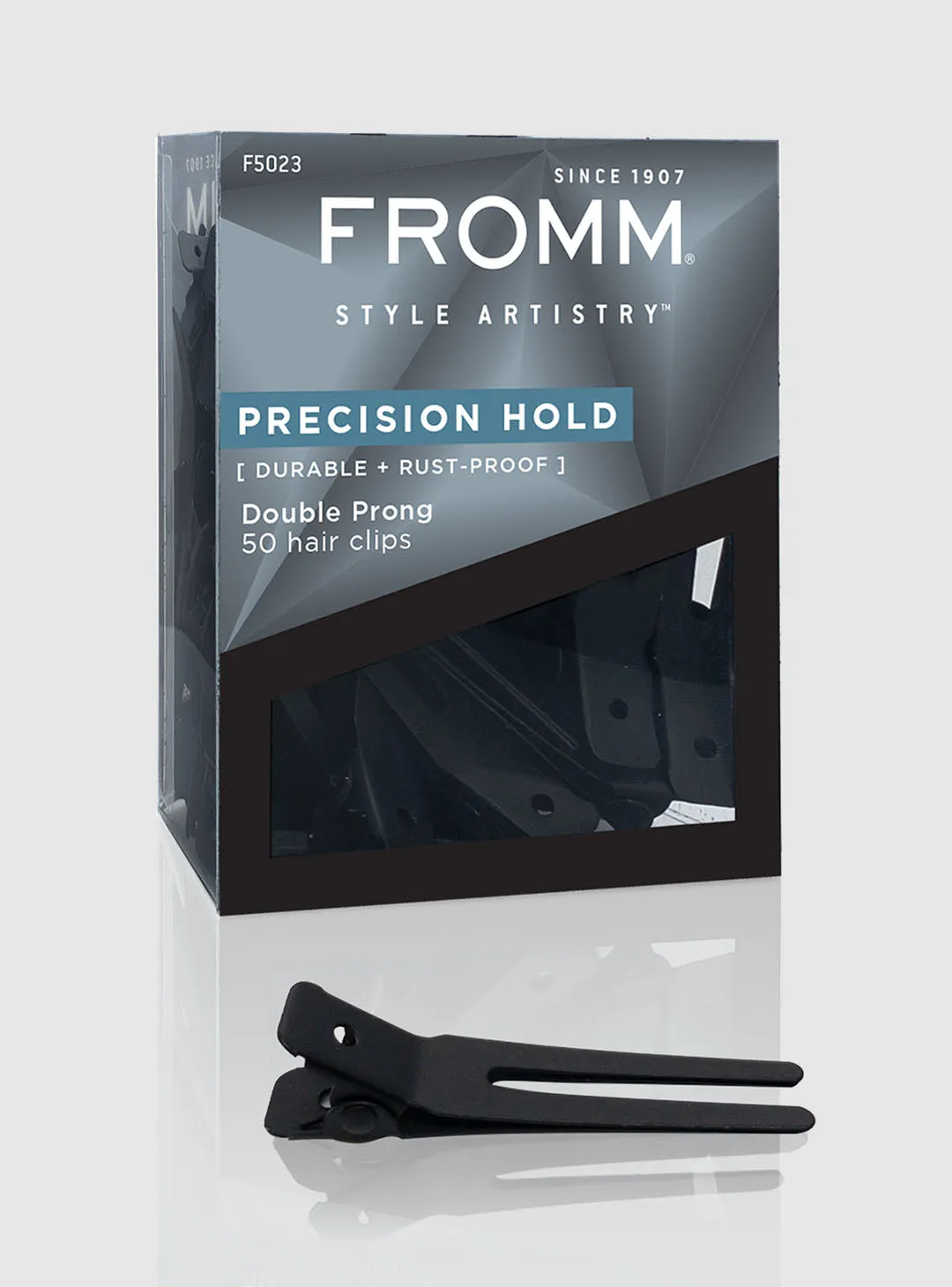 Precision Hold Double Prong Hair Clips 50-Pack