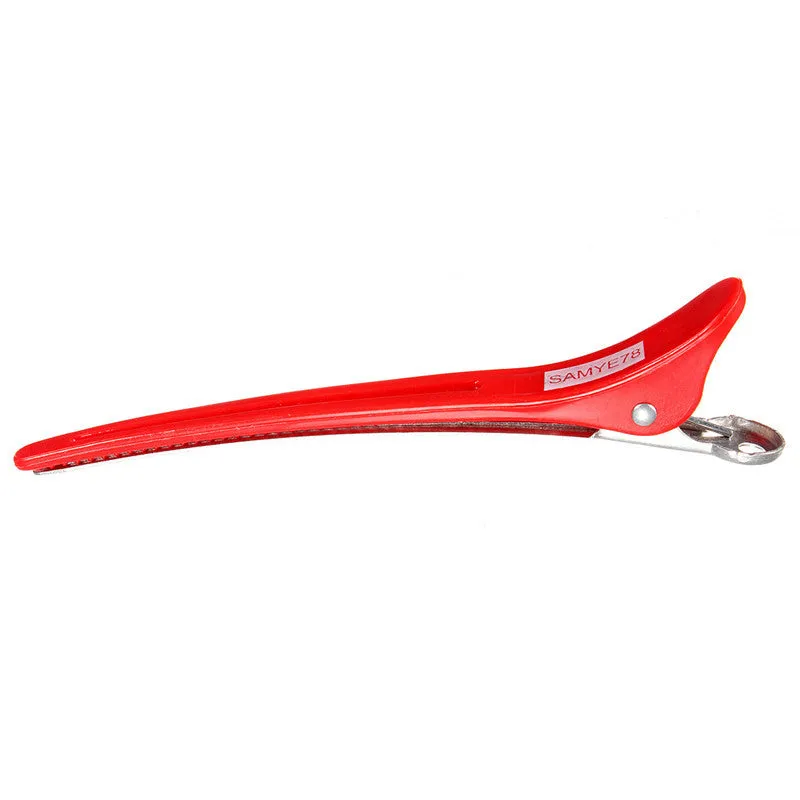 Pro 12PCS/Pack Aluminum Metal Professional Hairdressing Salon Section Hair Grip Clips Styling Tools