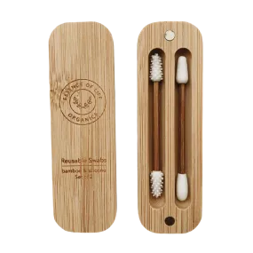 Reusable Silicone and Bamboo Swabs