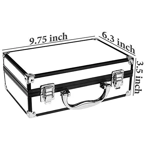 SHANY Carry All Makeup Train Case with Pro Makeup and Reusable Aluminum Case - Leopard