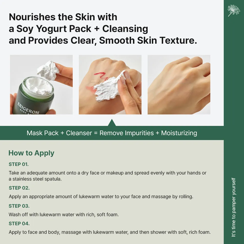 Soy Yogurt Pack Cleanser Pore Deep Cleansing Foam