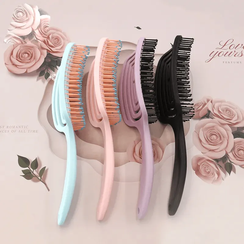Square Grid Fashion Massage Meridians Styling Hair Comb